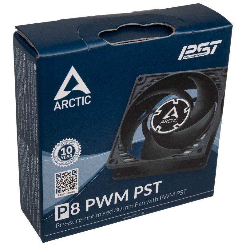 Arctic P8 PWM PST fan, black - 80mm : image 4