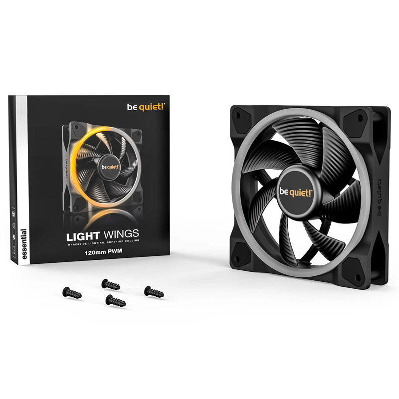 be quiet! Light Wings ARGB PWM Fan - 120mm black