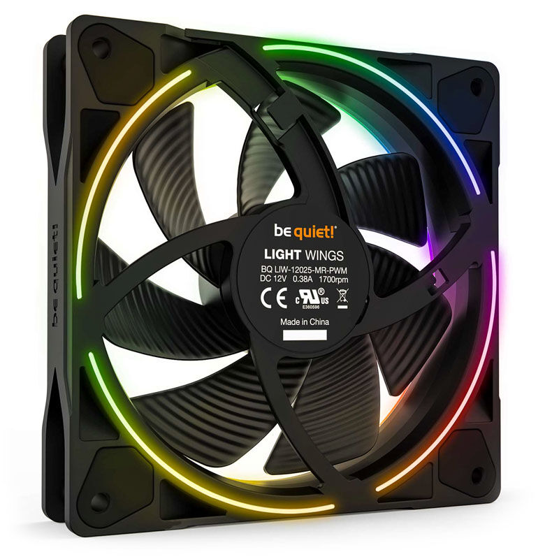 be quiet! Light Wings ARGB PWM Fan - 120mm black