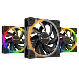 be quiet! Light Wings ARGB PWM Fan, Triple Pack - 140mm black : image 1