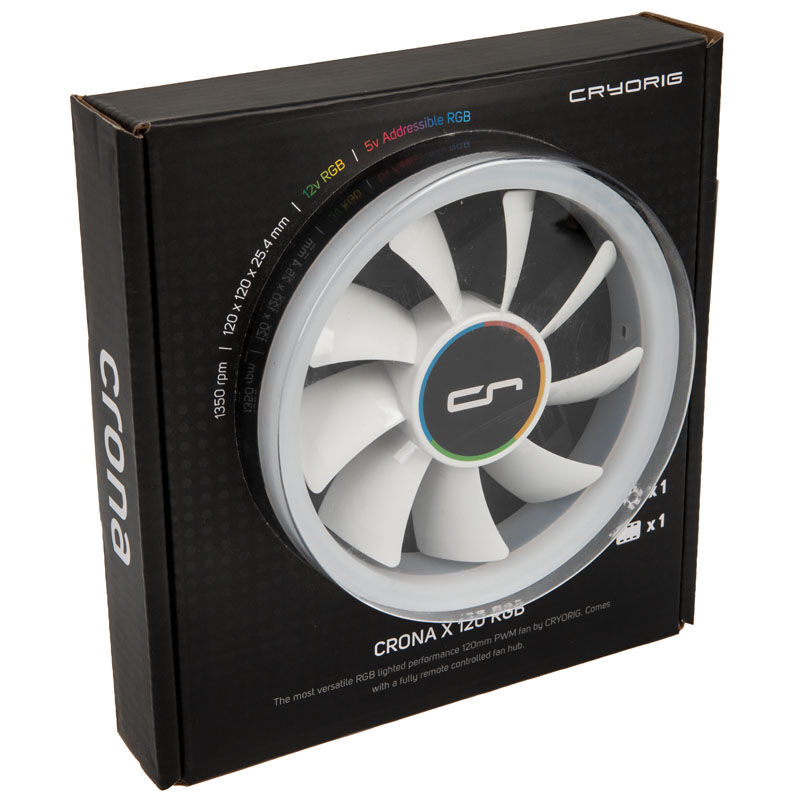 Cryorous Crona x PWM fan, ARGB - 120mm, white