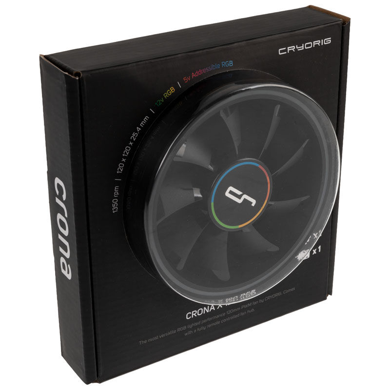 Cryorous Crona S PWM fan, ARGB - 120mm, black : image 8