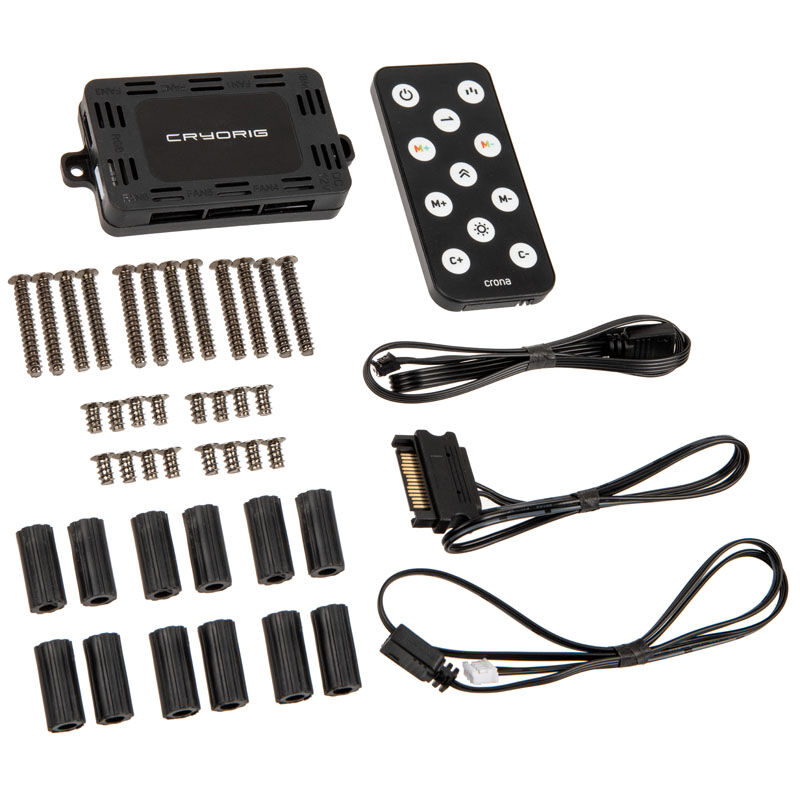 Cryorous Crona S PWM fan, ARGB, 3-pack - 120mm, black