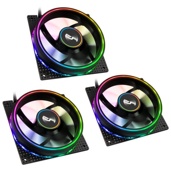 Cryorous Crona S PWM fan, ARGB, 3-pack – 120mm, black