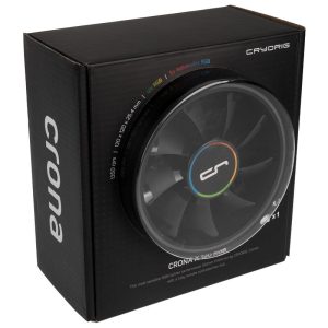 Cryorous Crona S PWM fan, ARGB, 3-pack - 120mm, black