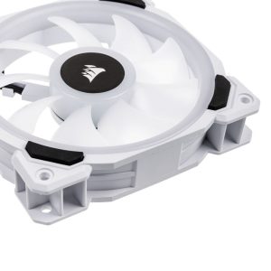 Corsair LL120 RGB Dual Light Loop PWM Fan, Triple Pack incl. Controller - 120mm white
