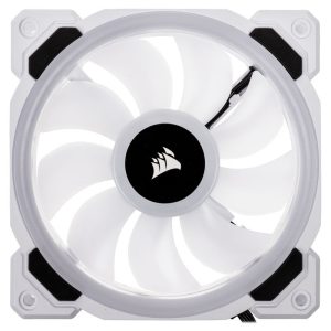 Corsair LL120 RGB Dual Light Loop PWM Fan, Triple Pack incl. Controller - 120mm white
