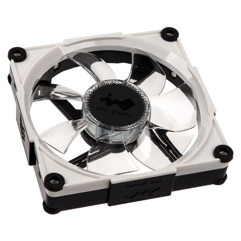 IN WIN Aurora RGB LED Fan, 120mm, Set of 3 - Black / White