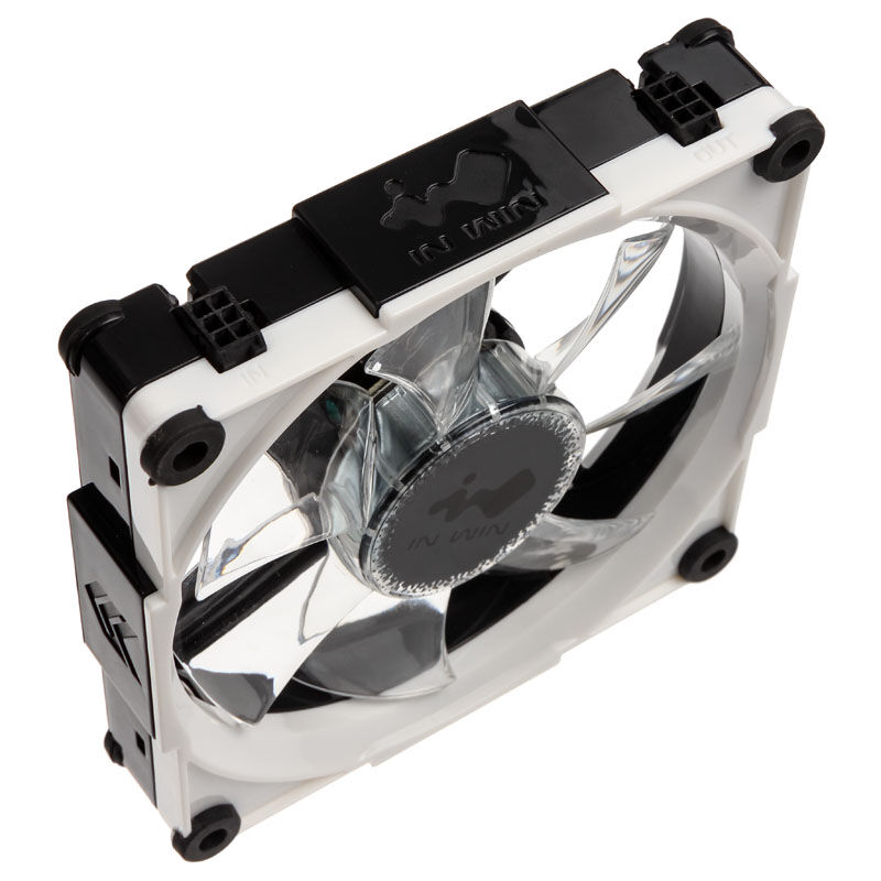 IN WIN Aurora RGB LED Fan, 120mm, Set of 3 - Black / White