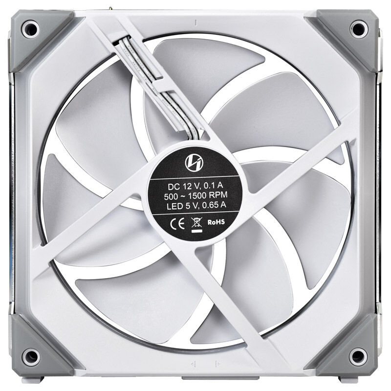 lian li UNI FAN SL140 RGB PWM Fan, Pack of 2 incl. Controller - 140mm, white