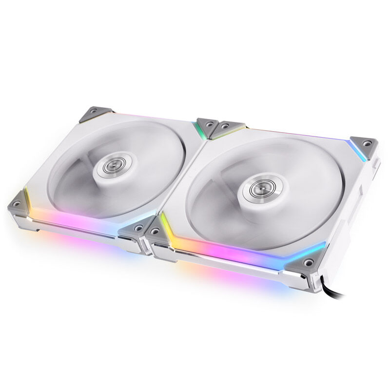 lian li UNI FAN SL140 RGB PWM Fan, Pack of 2 incl. Controller - 140mm, white