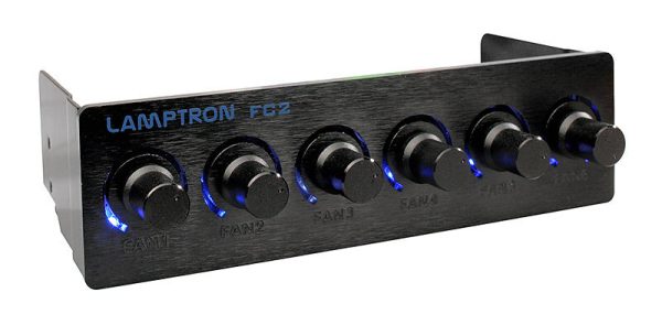 Lamptron FC2 fan controller 5.25 inch – Black