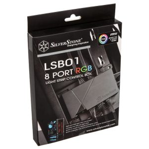 Silverstone SST-LSB01 RGB-LED-Hub + 2x LED-Strip - black