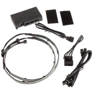 Silverstone SST-LSB01 RGB-LED-Hub + 2x LED-Strip - black
