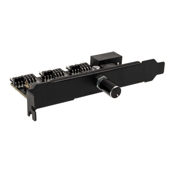 Lamptron CFP30 Fan and RGB LED Controller for PCI Slot – Black