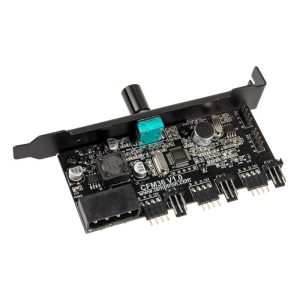 Lamptron CFM36 Fan and RGB LED Controller for PCI Slot - Black