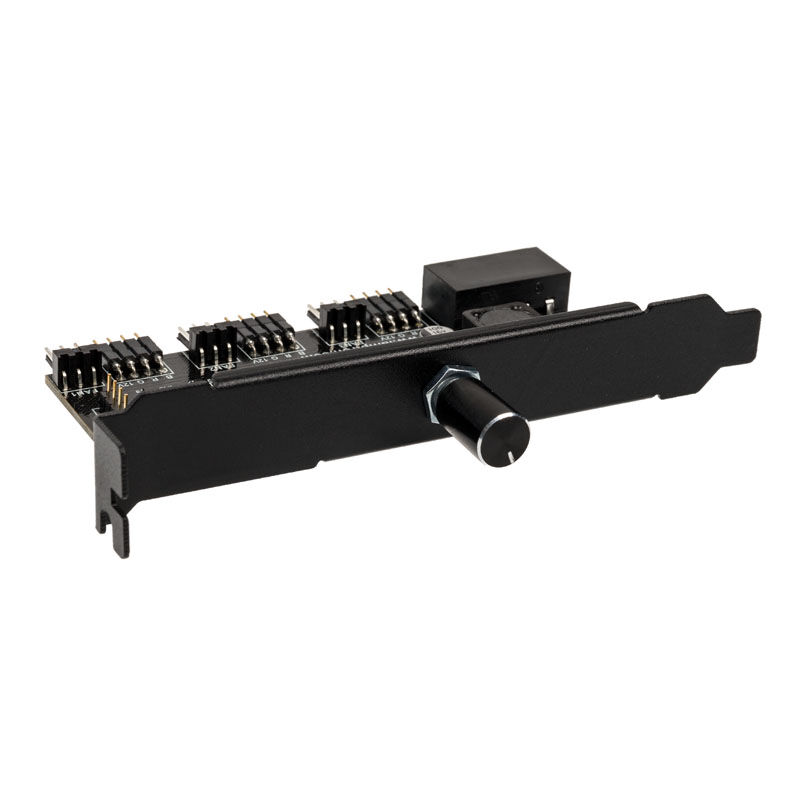 Lamptron CFM36 Fan and RGB LED Controller for PCI Slot - Black