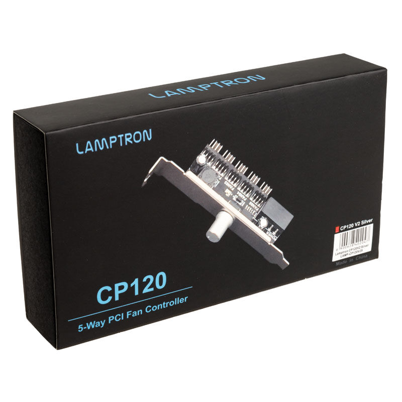 Lamptron CP120 V2 PCI cover fan control - silver