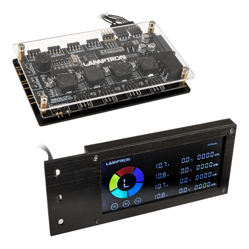 Lamptron SM436 PCI RGB Fan and LED Controller - Black : image 1