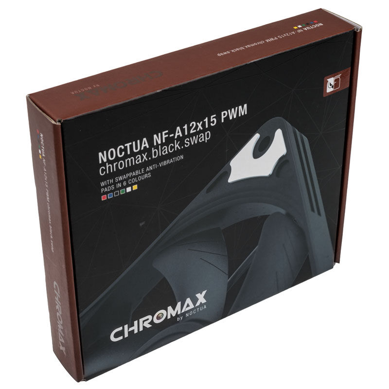 Noctua NF-A12x15 PWM chromax.black.swap fan - 120mm
