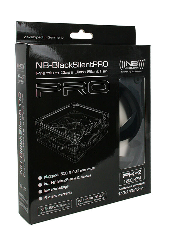 Noiseblocker Black Silent Pro Fan PK2 - 140mm : image 3