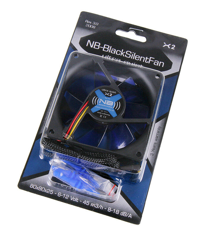 Noiseblocker Black Silent Fan X2 - 80mm