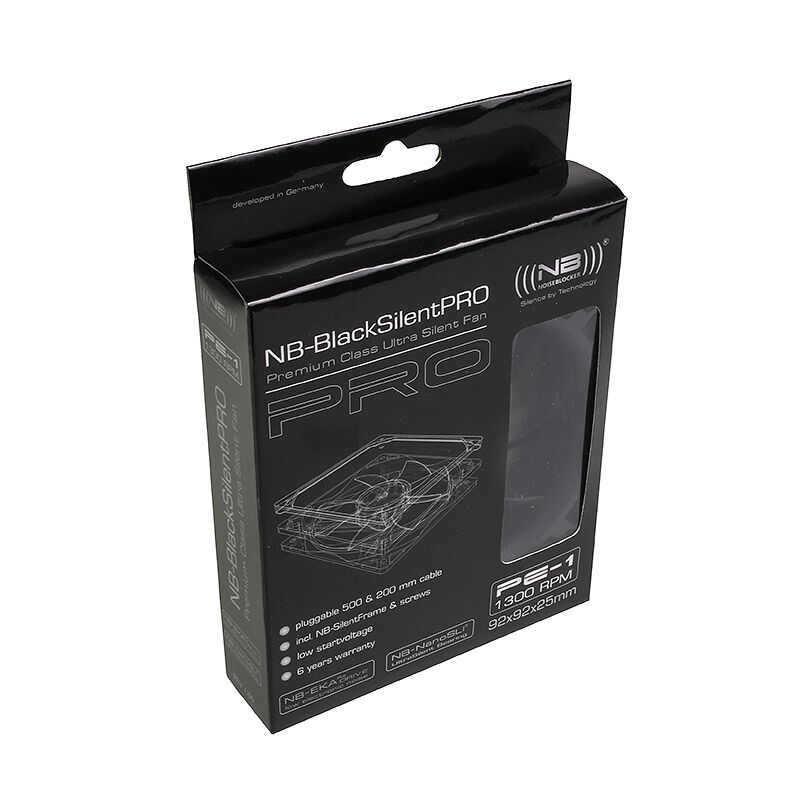 Noiseblocker  BlackSilent Pro Fan PE-1 - 92mm
