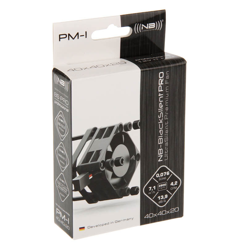 Noiseblocker Black Silent Pro Fan PM1 - 40mm : image 3