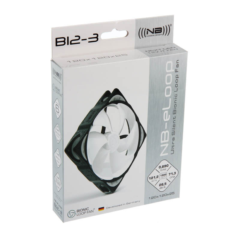 Noiseblocker NB-B12-3 ELOOP Fan - 120mm : image 4