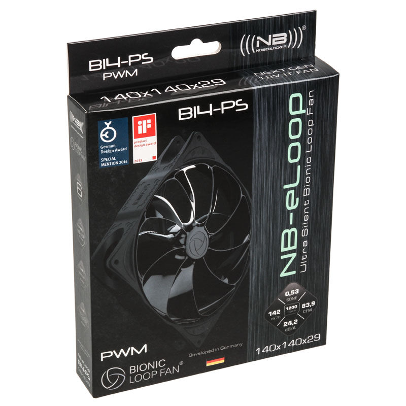 Noiseblocker NB-eLoop Fan B14-PS Black Edition - 140mm PWM : image 4