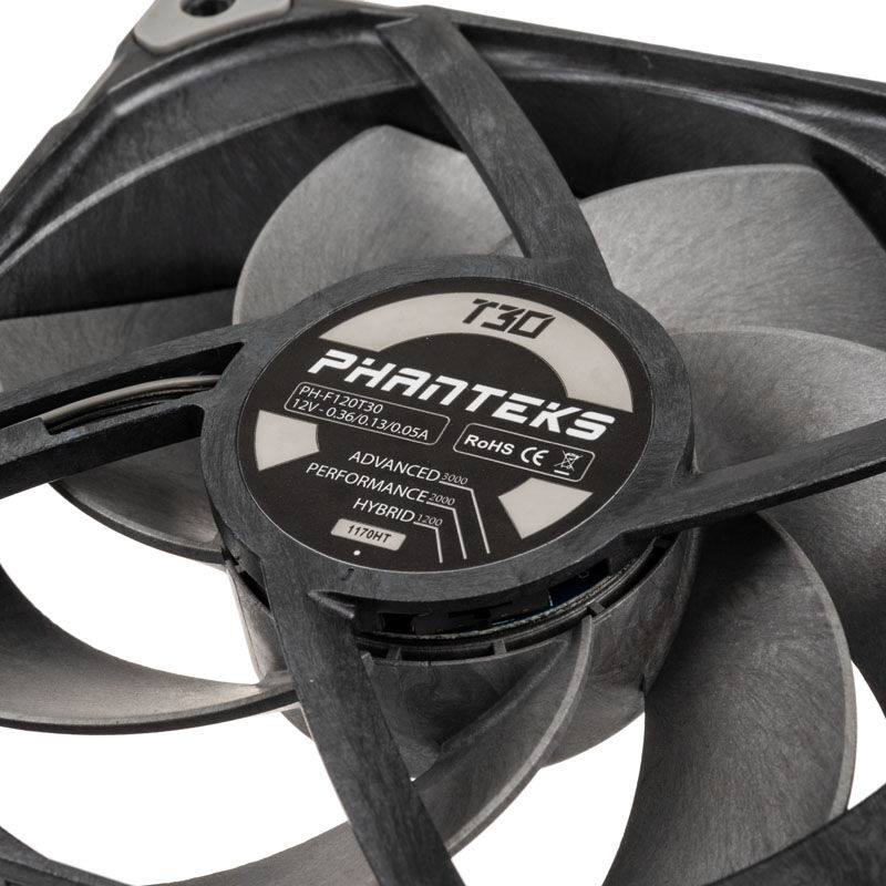 PHANTEKS T30 PWM 120mm fan - black - Watercooling UK