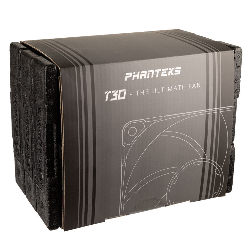 PHANTEKS T30 PWM 120mm fan, pack of 3 - black