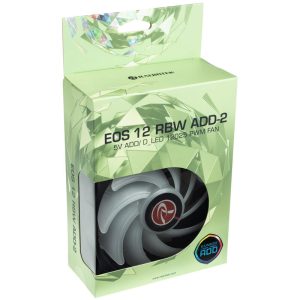 RAIJINTEK EOS 12 RBW ADD fan, set of 2 incl.controller - black, 120mm