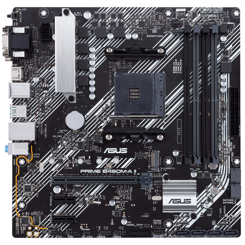 ASUS PRIME B450M-A II, AMD B450 mainboard - Socket AM4
