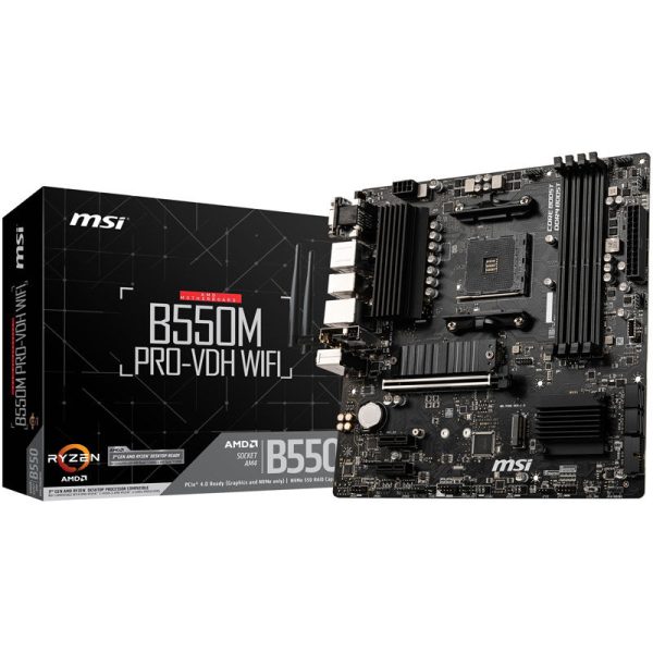 MSI B550M Pro-VDH WiFi, AMD B550 motherboard – socket AM4