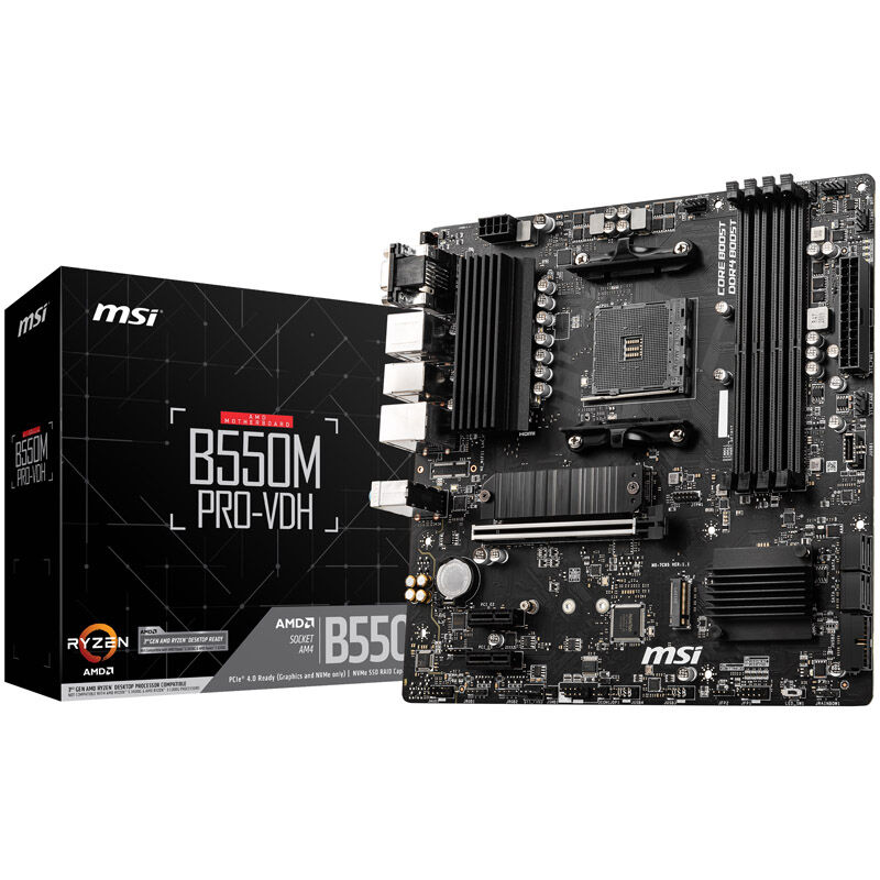 MSI B550M Pro-VDH, AMD B550 motherboard - Socket AM4