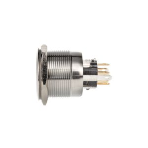 DimasTech Vandalism Switch / Button 25mm, Silverline Dot - RGB