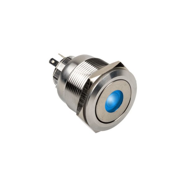 DimasTech Vandalism Switch / Button 25mm, Silverline Dot – RGB