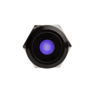 DimasTech Vandalism switch / push button 19mm, Blackline Dot - RGB