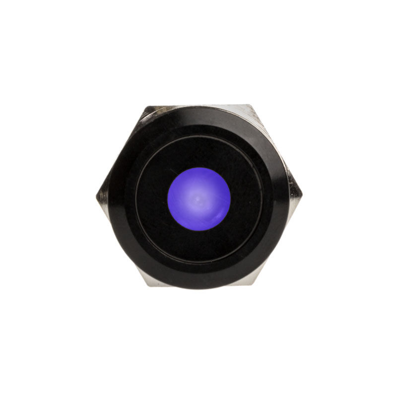 DimasTech Vandalism switch / push button 19mm, Blackline Dot - RGB