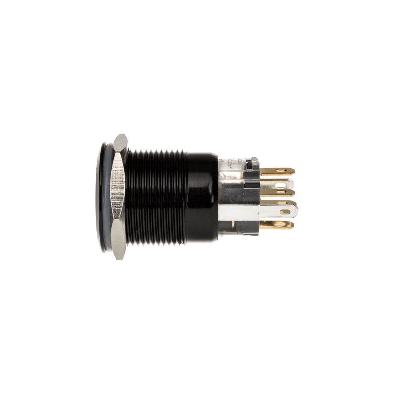 DimasTech Vandalism switch / push button 19mm, Blackline Dot - RGB