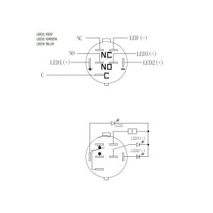 DimasTech Vandalism pushbutton 22mm, Blackline Dot - RGB : image 4