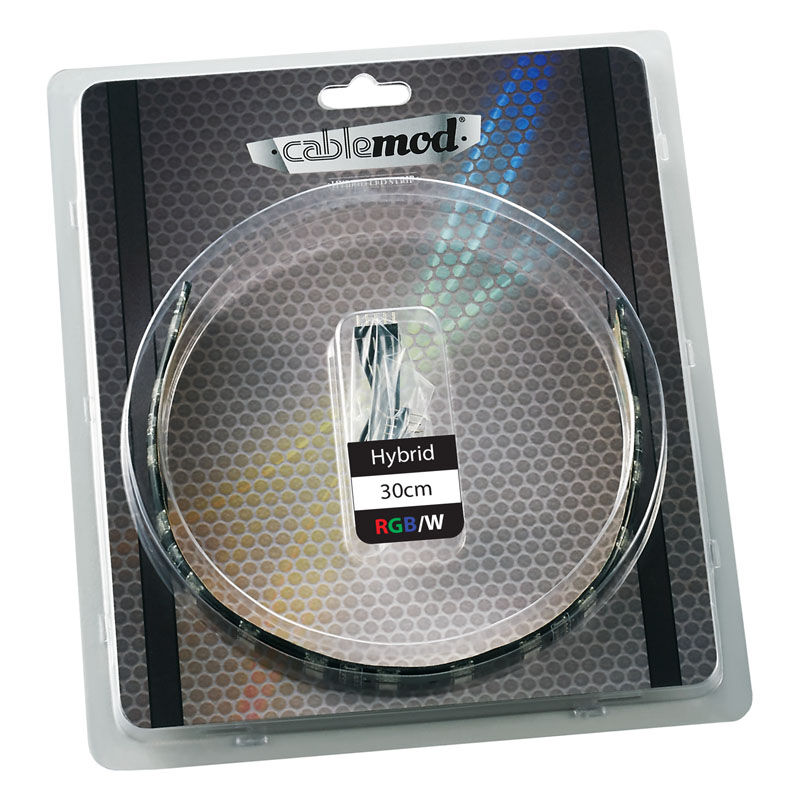 CableMod WideBeam Hybrid LED Strip 30cm - RGB / W