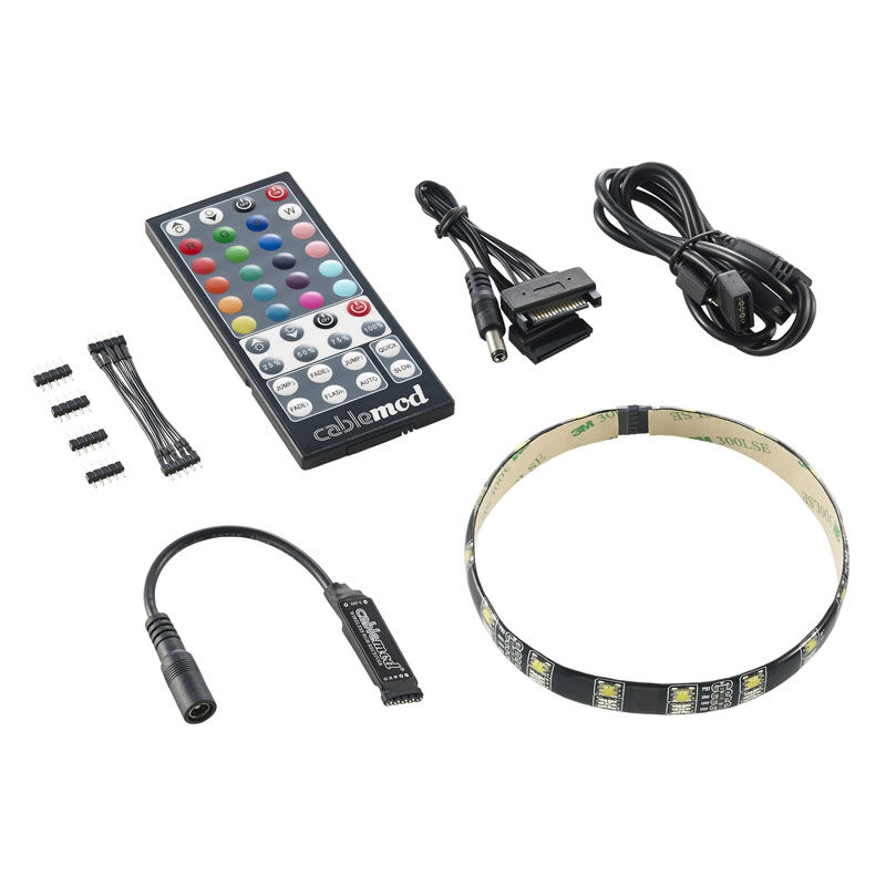 CableMod WideBeam Hybrid LED Kit 30cm - RGB / W : image 2