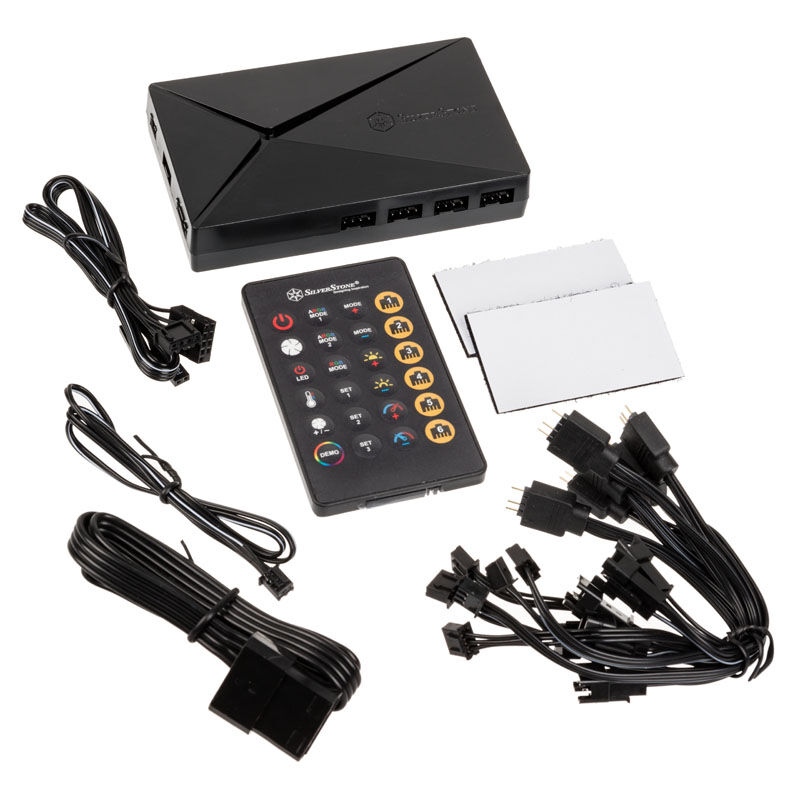 Silverstone SST-LSB02-E - ARGB LED Hub, Controller - Black