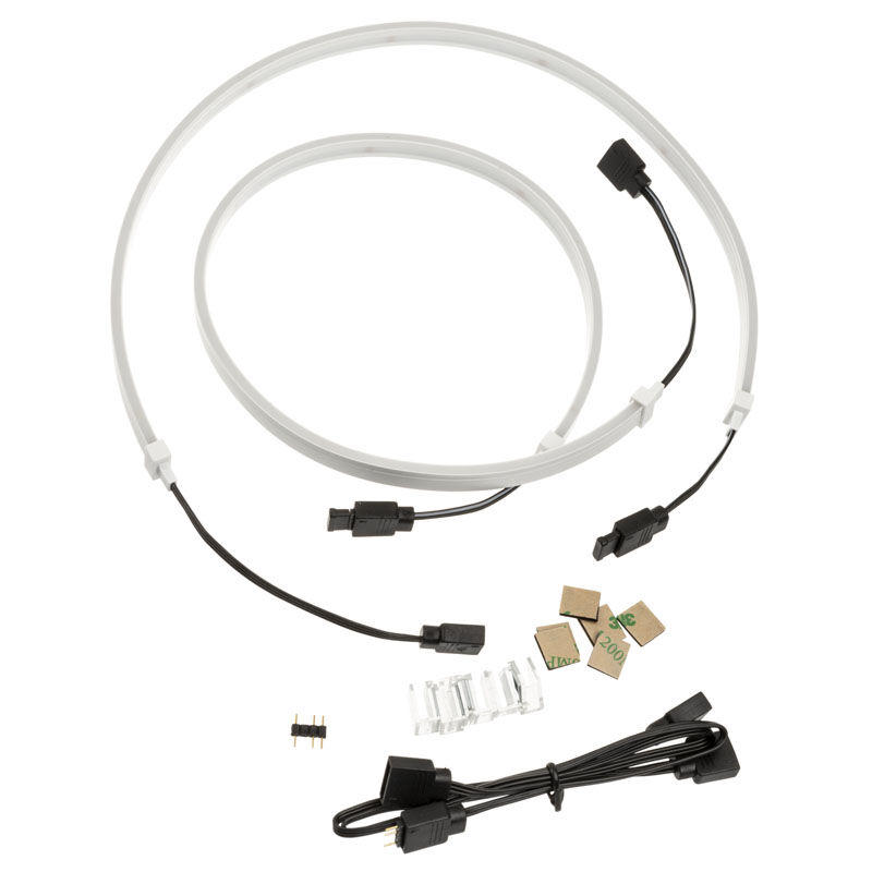 Silverstone LS04, ARGB LED strips, 2-pack - white : image 3