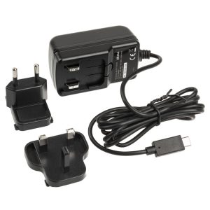 Akasa 15 watt USB Type C power supply compatible with Raspberry Pi 4, black : image 1