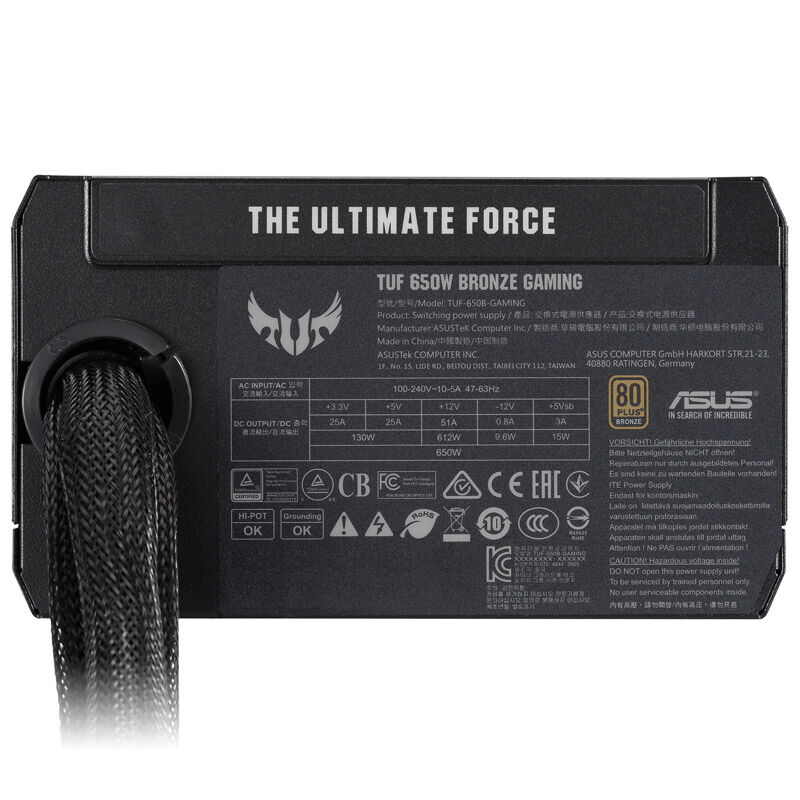 ASUS TUF Gaming 650B 80 PLUS Bronze Power Supply - 650 watts : image 6