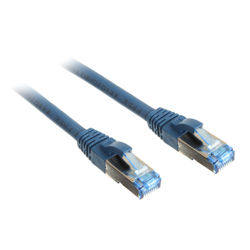 InLine Patchcable Cat.6A, S/FTP (PiMf), 500MHz, blue, 5m