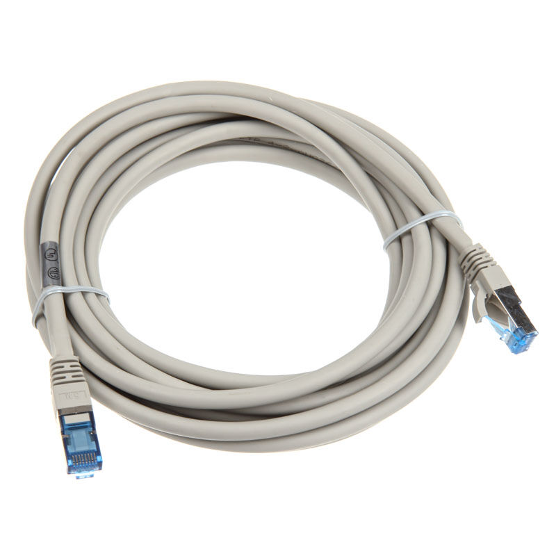 InLine Patch Cable Cat.6A, S/FTP (PiMf), 500MHz, grey, 5m